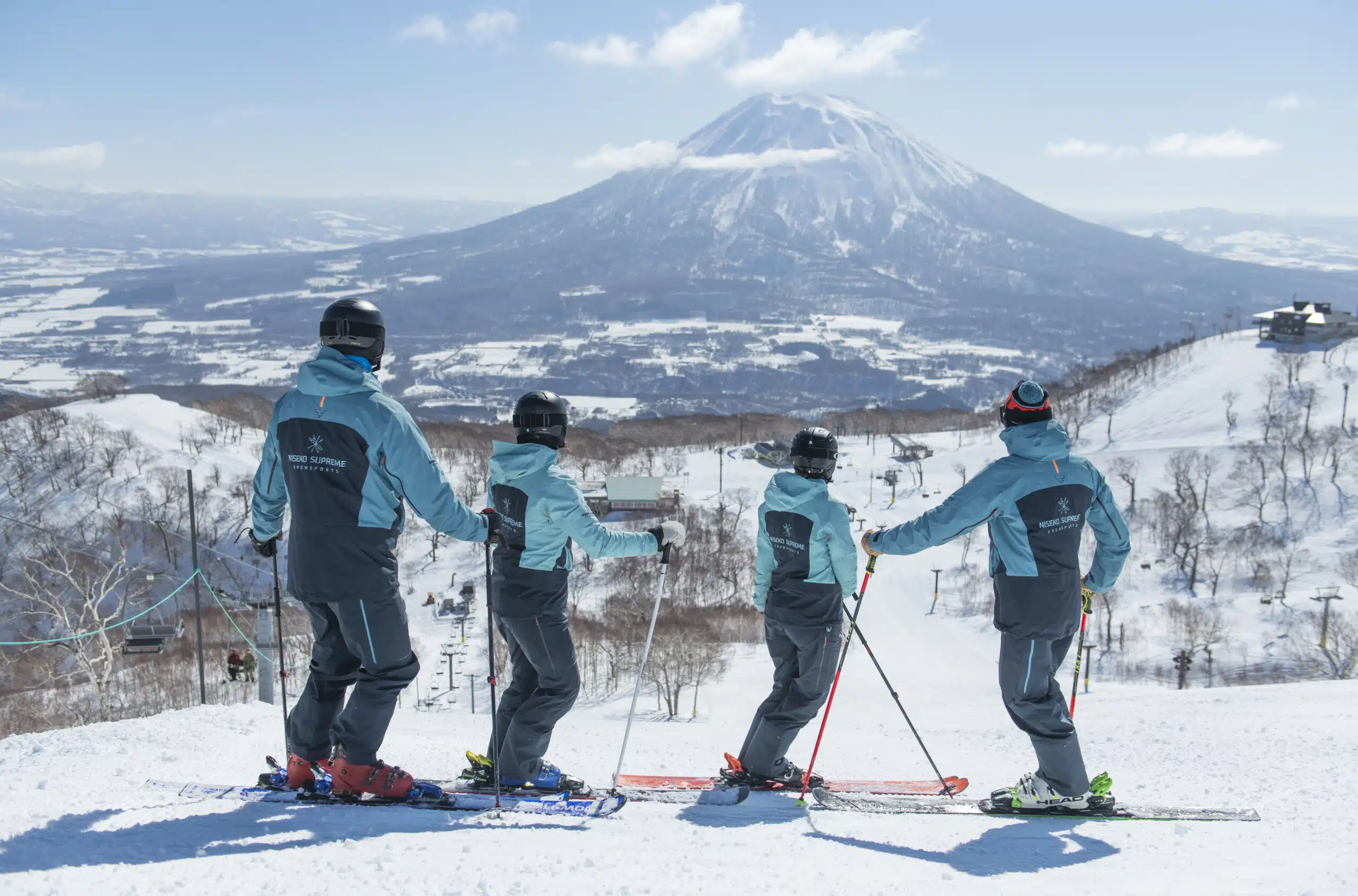 view of niseko ski area with niseko supreme guides